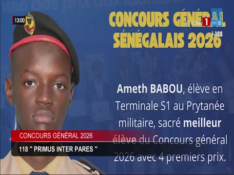 JOURNAL TELEVISE 13H du jeudi 25 juin 2026